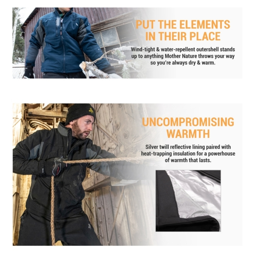Men's Black Water-Repellent Jacket